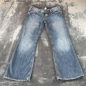 Silver Jeans Tia Flare Leg Medium Wash Denim Jeans 30/33 Low Rise